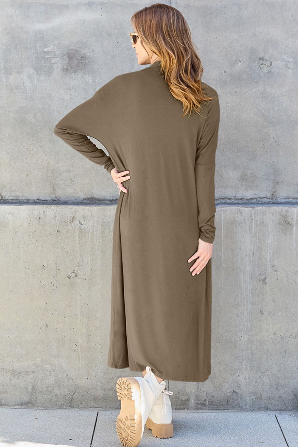 Empire x Basic Bae Full Size Open Front Long Sleeve Cover Up